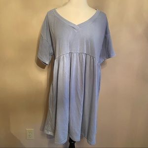 NWT Wild Fable Blue Short Sleeve V Neck Dress
